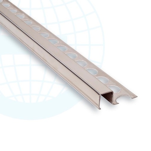 [JUN-124] Junquillo Acero Inox Brillo 12x12 mm 2,5 mt Ref. 212S-IB