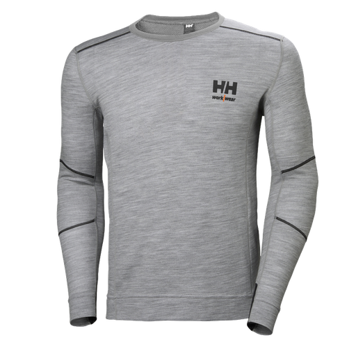 [HH-P284] Camiseta HH Lifa Merino Cuello Redondo 930 Gris Ref.75106