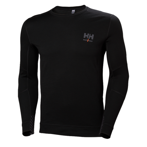 [HH-P275] Camiseta HH Lifa Merino Cuello Redondo 469 Negro/Verde Ref.75106
