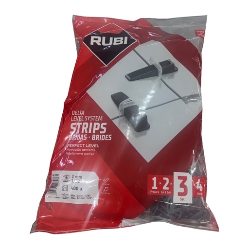 [RUB-610] Bolsa Bridas Delta Level 3-12 mm 1 mm (400 uds.) Ref. 02839