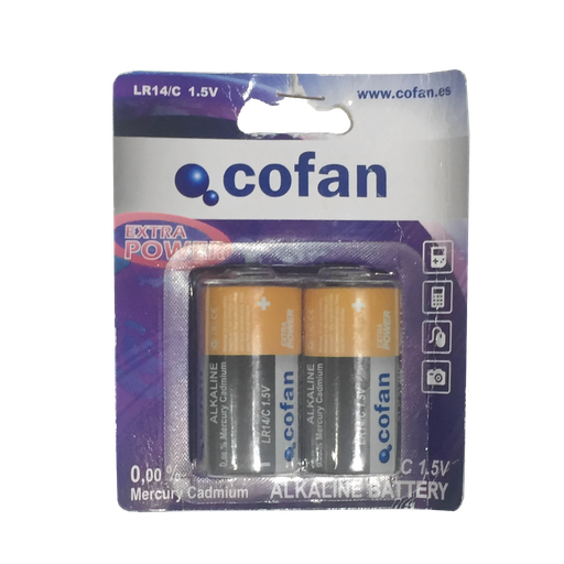 [COFAN-229] Pila alcalina Cofan LR14 Ref. 50002002