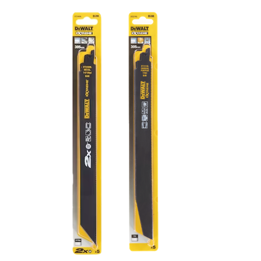 [STAN-P367] Hoja de Sierra Sable BIM para Madera, Plástico y Metal 305 mm (5 ud)