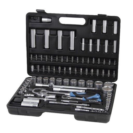 [COFAN-490] Maletín de Herramientas Profesional 1/2&quot; y 1/4&quot; (94 ud) Ref. 14009011