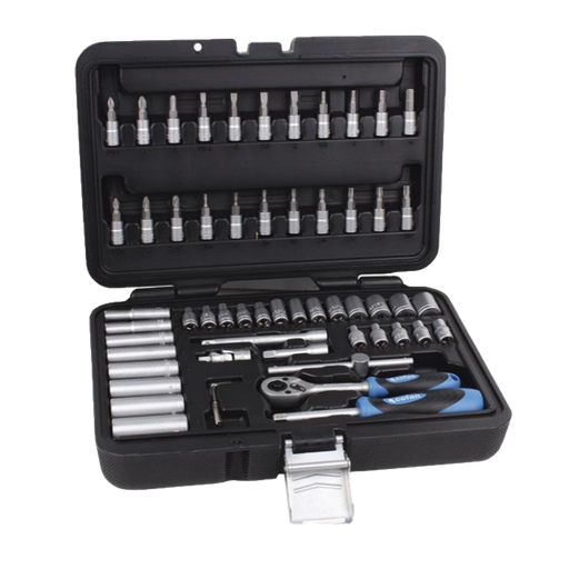 [COFAN-492] Maletín de Vasos y Puntas 1/4&quot; (57 ud) Ref. 14009024