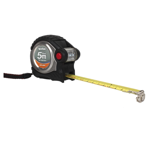 [COFAN-621] Flexómetro Super Imán + Led 19 mm x 5 mt Ref.10495019