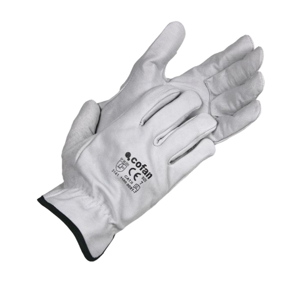 Guantes Piel de Vacuno Gris