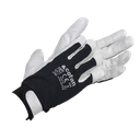 Guante Piel de Vacuno Dorso de Tela con Velcro