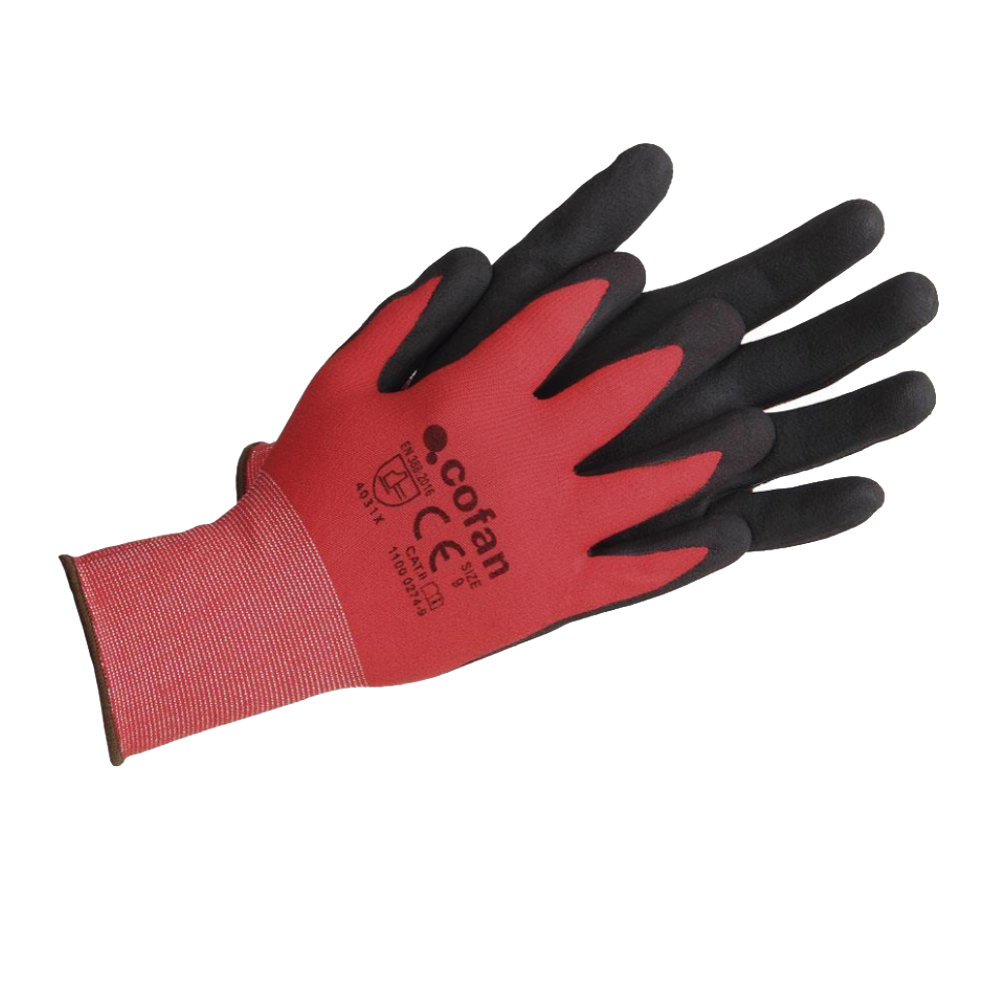 Guantes Nitrilo Rojo/Negro