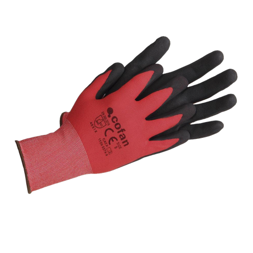 [COFAN-P766] Guantes Nitrilo Rojo/Negro