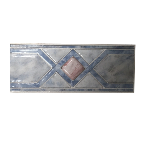 [CEN-130] Pz Cenefa Tabarca Azul 10x25