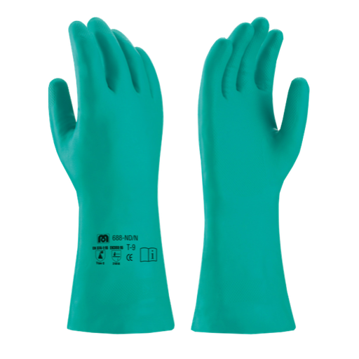 [688NDN] Guantes de Nitrilo Verdes Talla 7 Ref. 688NDN