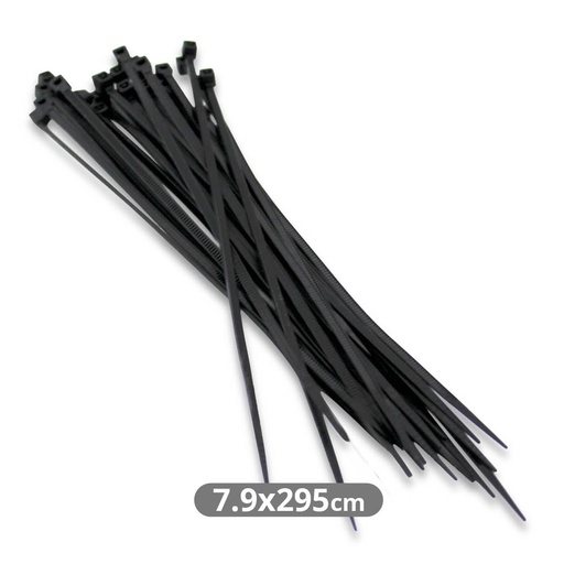 [GSC-60] Bolsa de Bridas Negras 7,6 x 300 mm (100 ud)