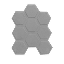 Pz Baldosa Hexagonal Gris