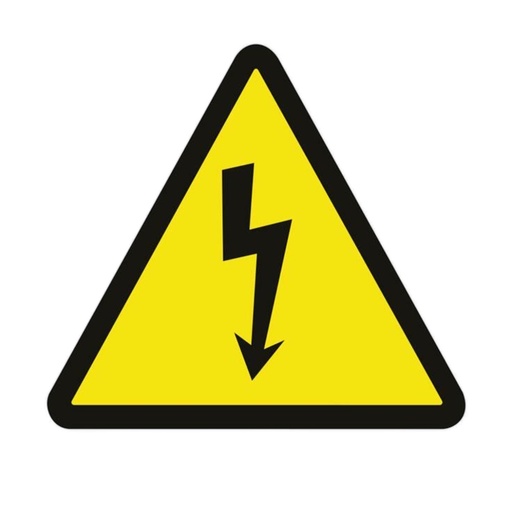 [COFAN-1235] Señal Adhesiva Riesgo Eléctrico 210x210 mm Ref. A01AD210210