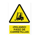 Señal Paso Carretillas Poliestireno 210 x 148 mm Ref. A22PL210148