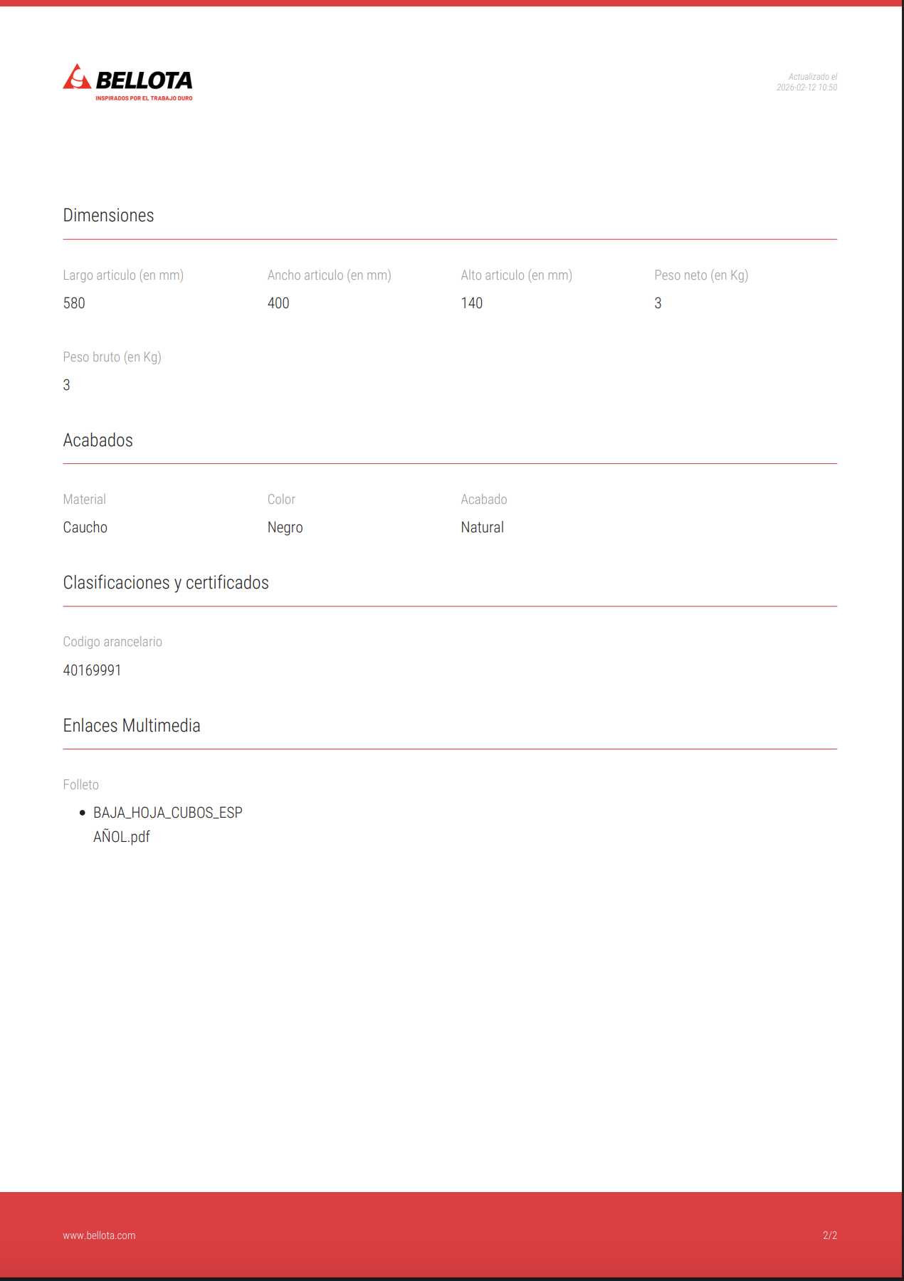 Despiece de Amoladora a Batería Li-Ion 18 V 115 mm Ref. 50003204