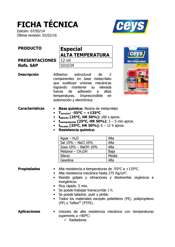 Adhesivo PVC Presión Ficha Técnica 1