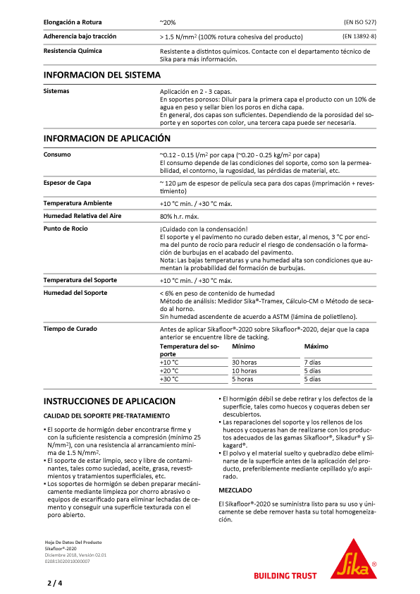 AguaStop Cinta Extrema Ficha Técnica 2