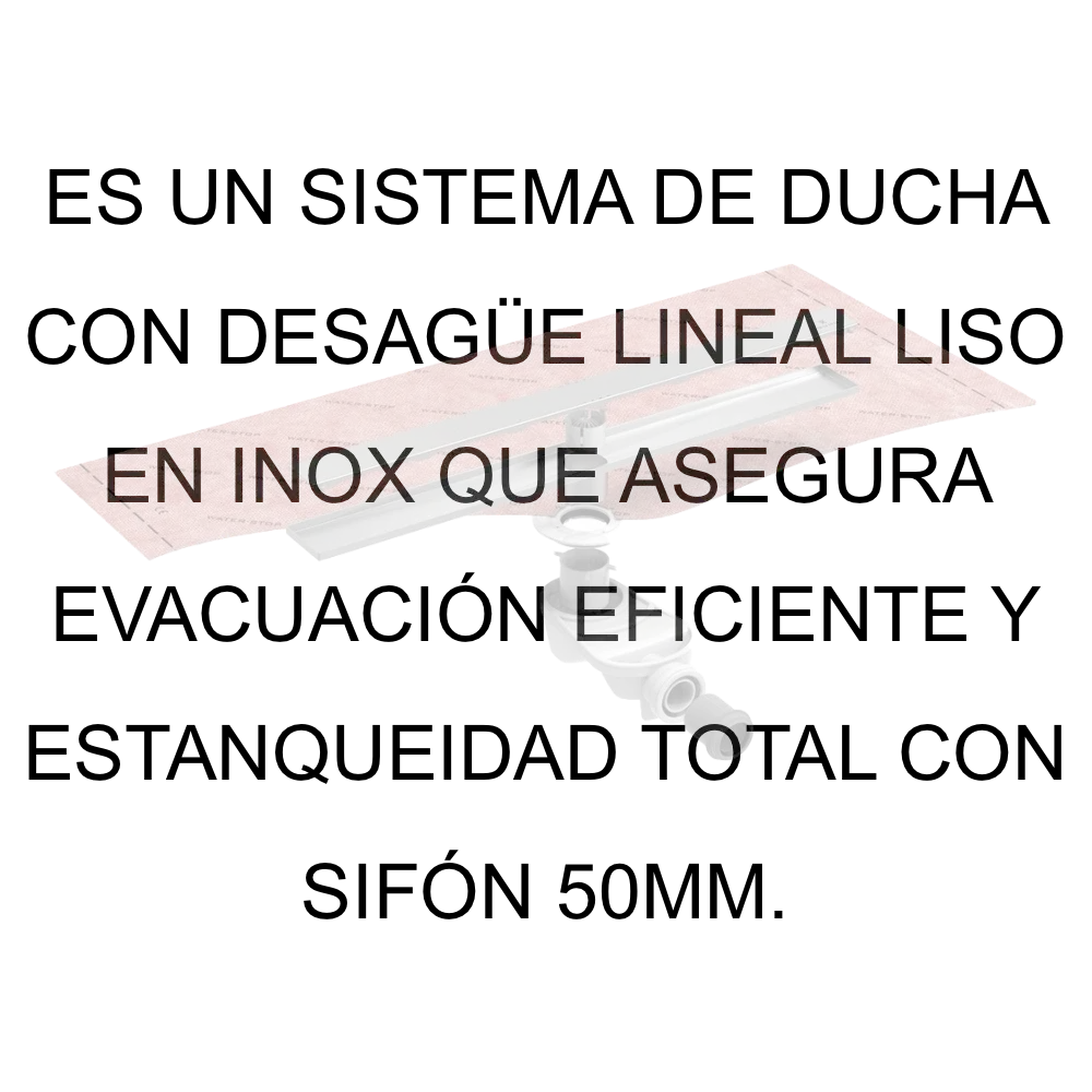 Kit Evolux Inox Lineal Liso 60x7 Sifón 50 mm Ref. IE41000 1.webp