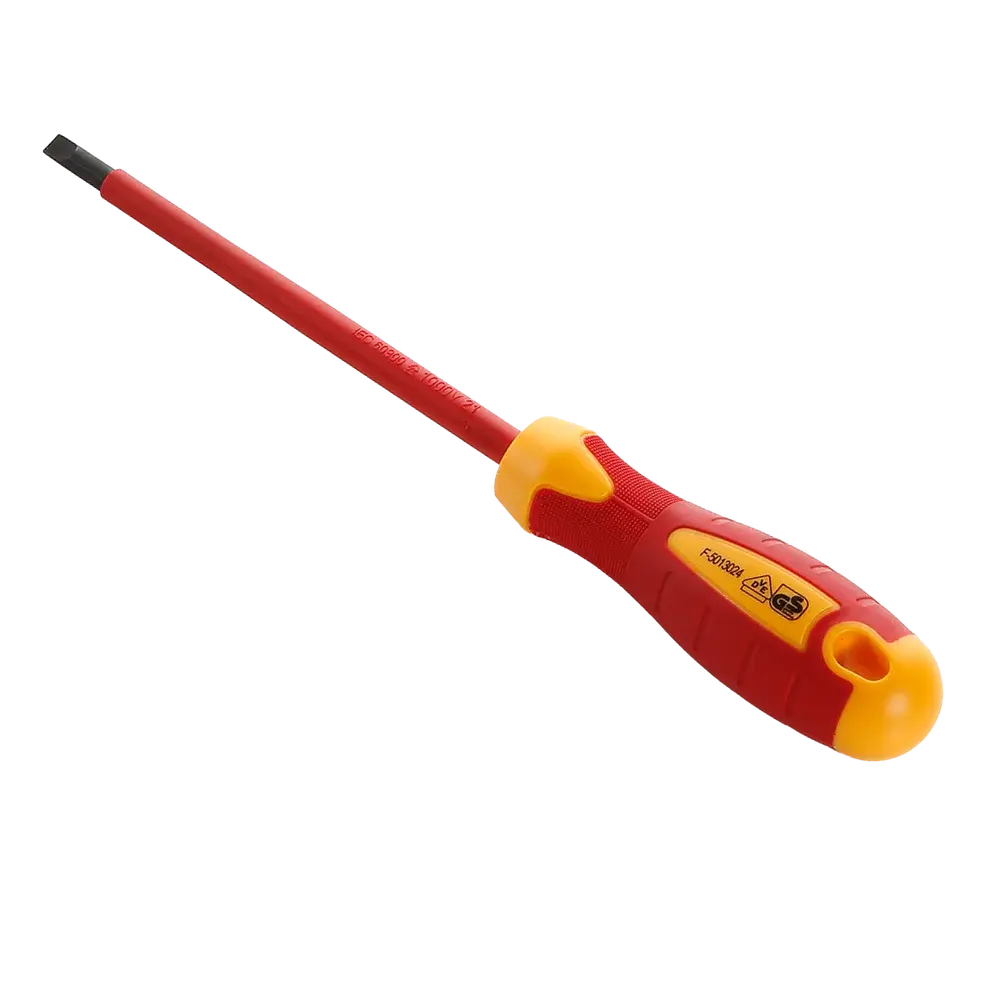 Destornillador Plano Aislado Punta Magnética Orange  x 100 mm .webp