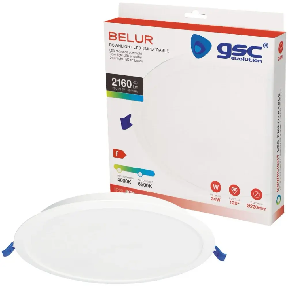 Foco Downlights Redondo Empotrar Led Blanco .webp