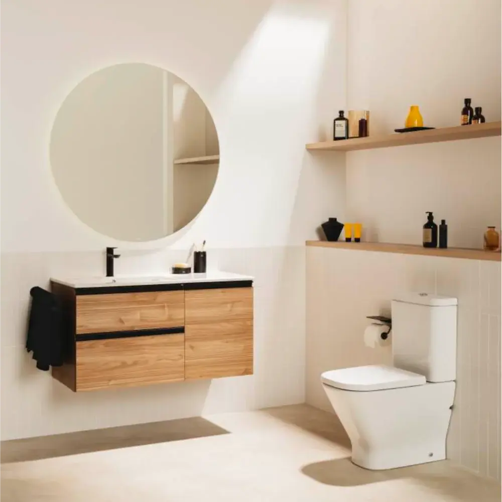 Inodoro Completo The Gap Square Blanco Compacto Adosado a Pared Con Rimless 600 mm.webp