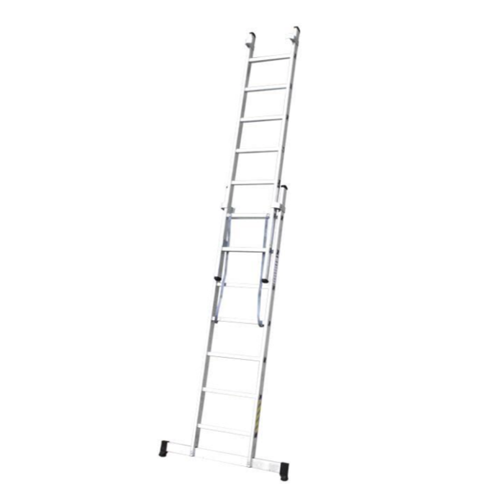 Escalera Aluminio Extensible 2 Tramos 2 + 2 Metros Ref. 09401010