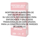 Saco Mortero Valsec Raseo (Enfoscar) HDR Gris  25kg