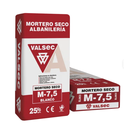 Saco Mortero Valsec M 7,5 Hidrófugo Blanco 25 Kg