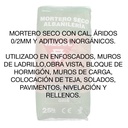 Saco Mortero Valsec M 7,5 Hidrófugo Gris 25 Kg