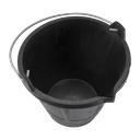 Cubo de Caucho Industrial con Pico 12 Litros Ref. BKCIND12BM