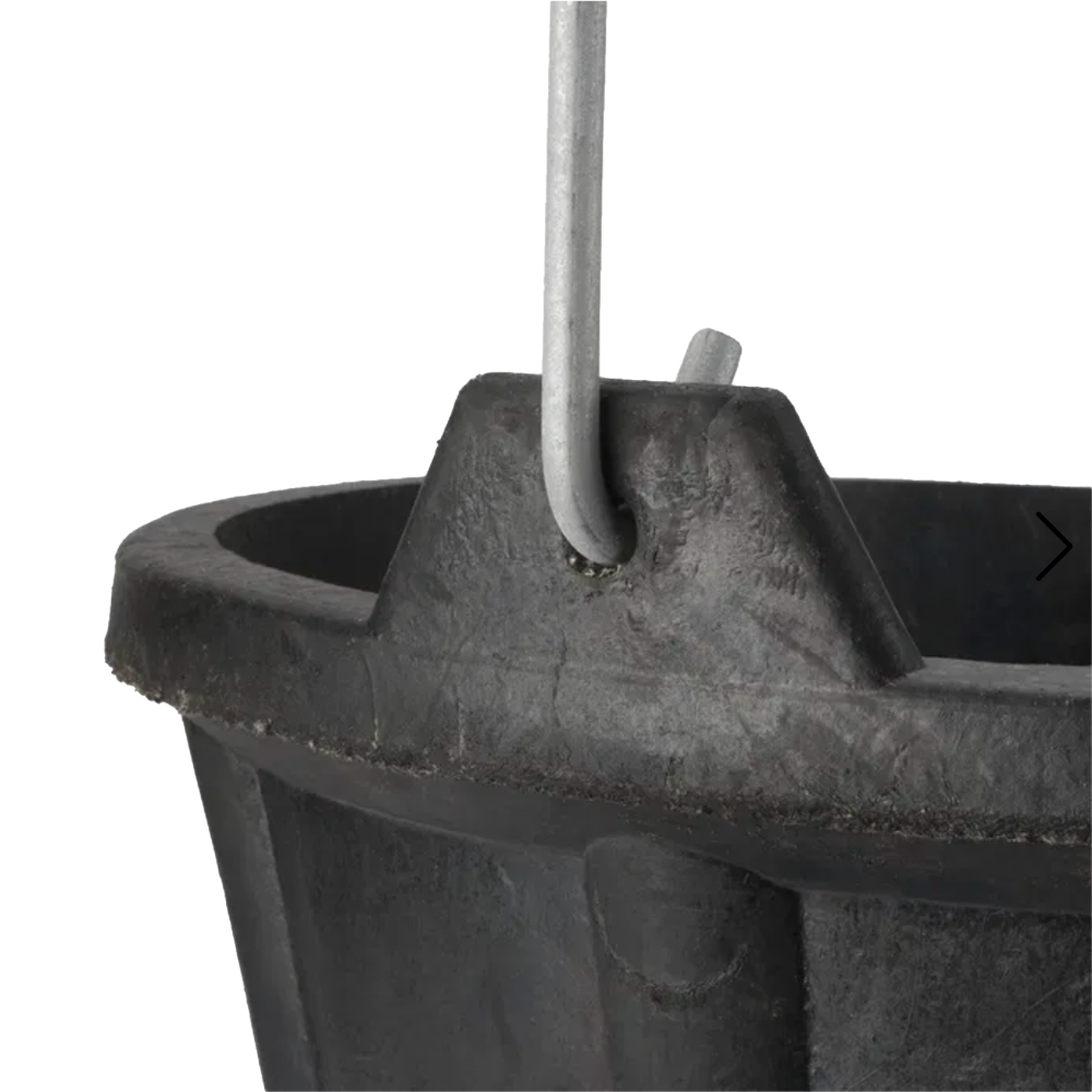 Cubo de Caucho Industrial con Pico 12 Litros Ref. BKCIND12BM