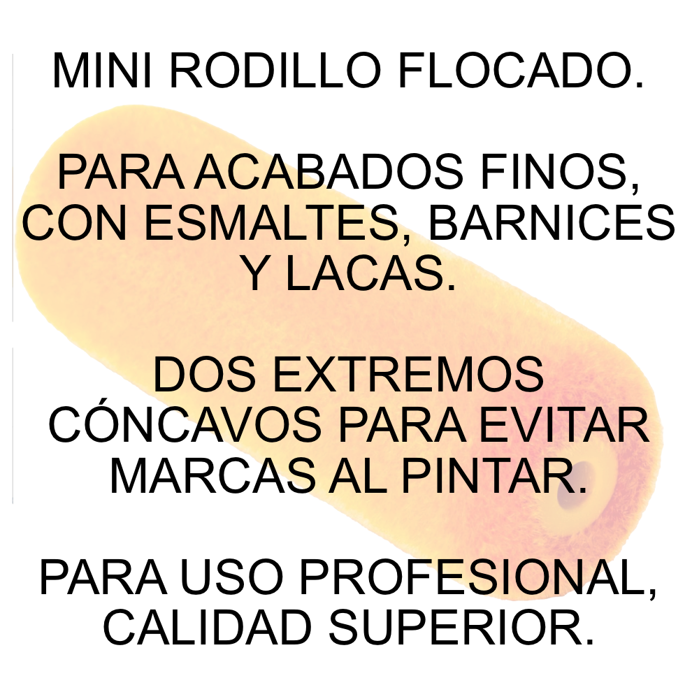 Minirodillo flocado naranja 10 cm Ref. 17911