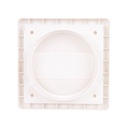 Rejilla de Ventilación Redonda ABS Blanco