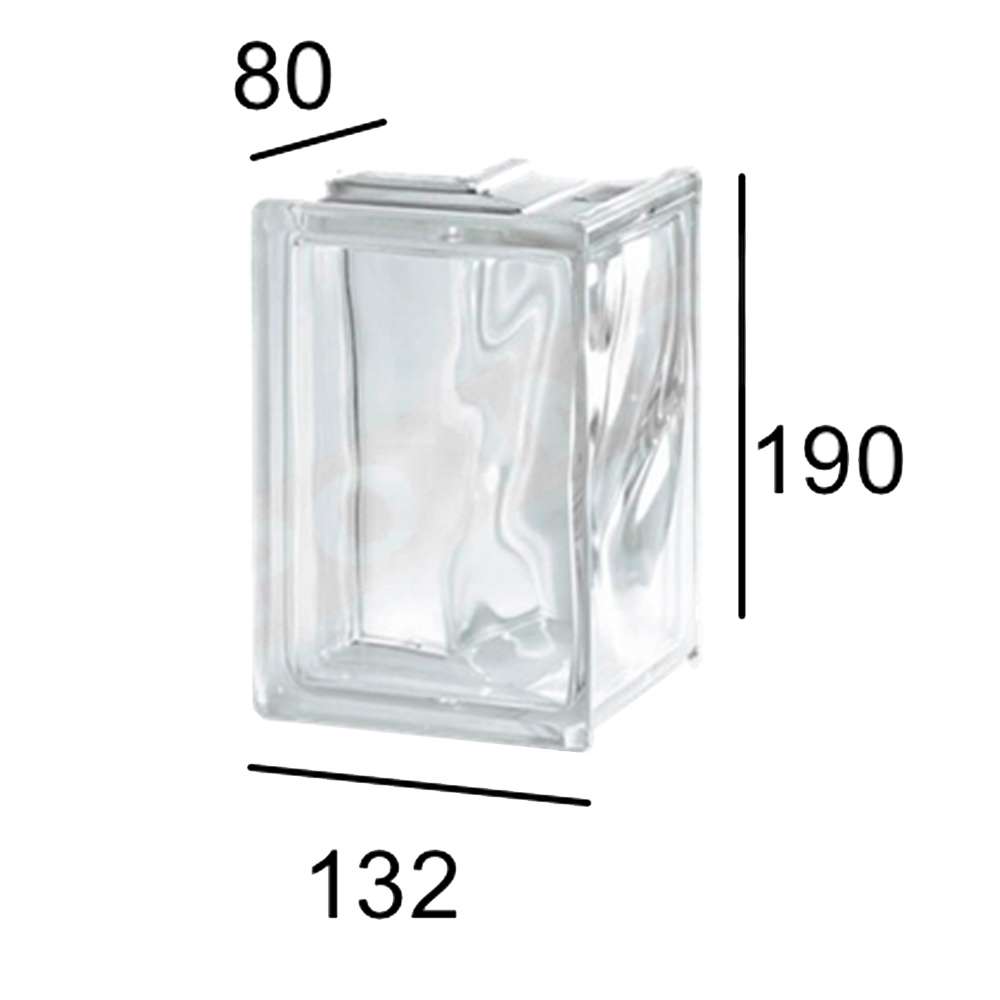 Angular Esquina Neutro Ondulado Transparente 190x132x80 mm