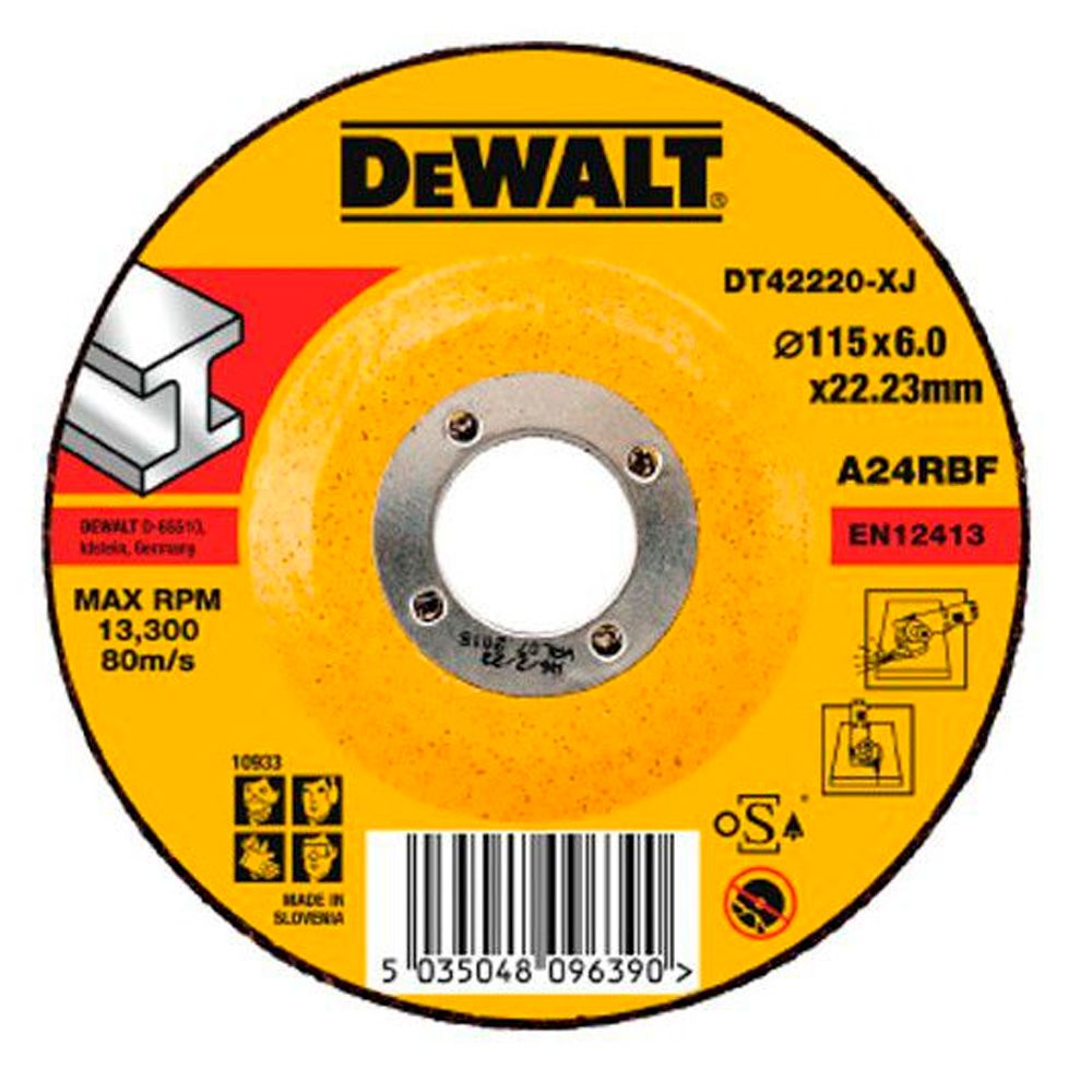 Disco Desbaste Metal Cóncavo 6 mm de Espesor