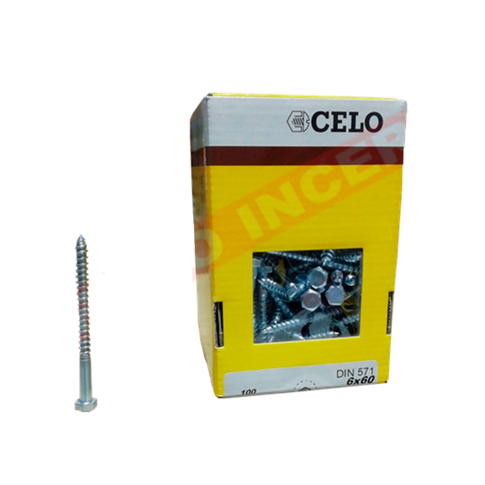 Caja de Tirafondo Hexagonal Cincado DIN