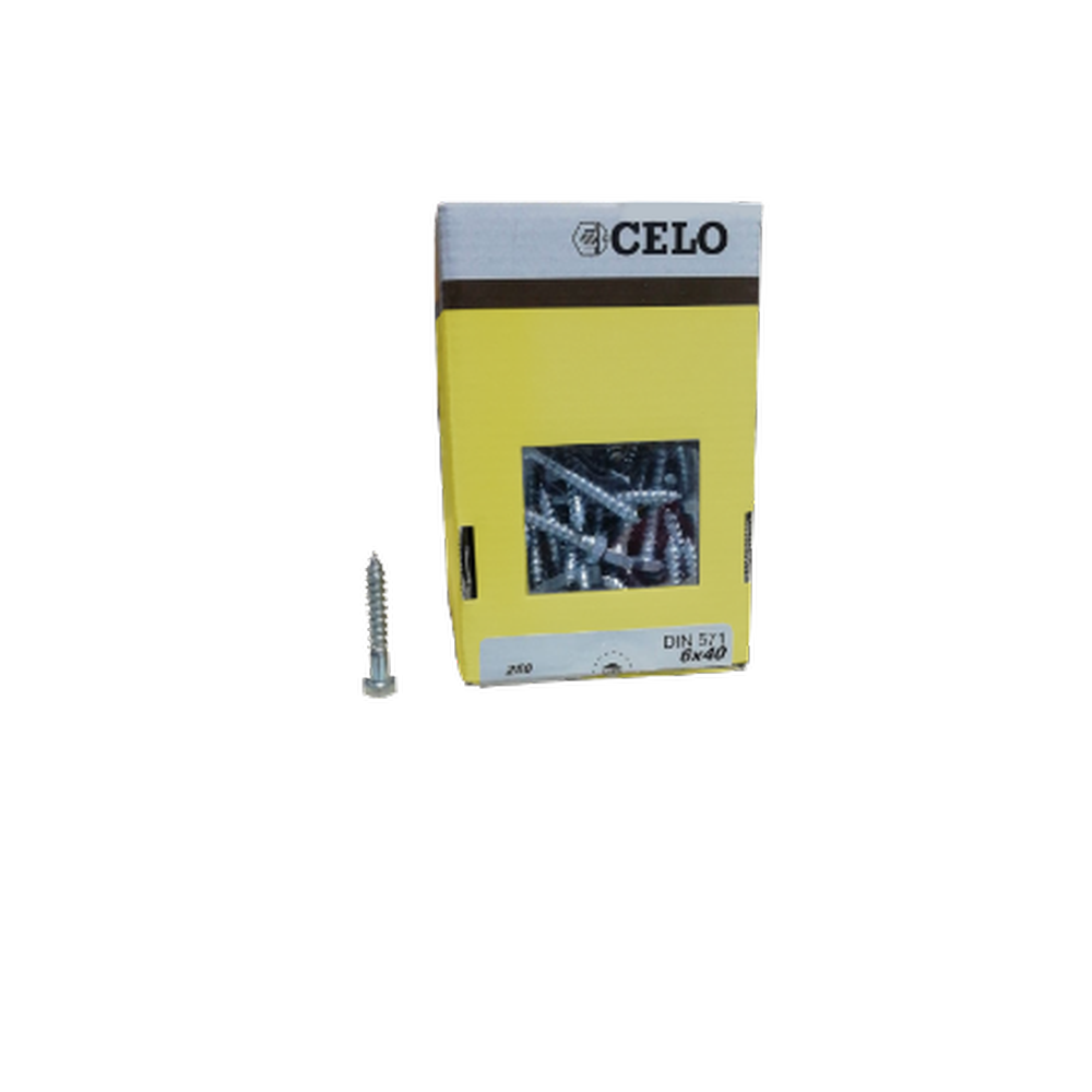 Caja de Tirafondo Hexagonal Cincado DIN