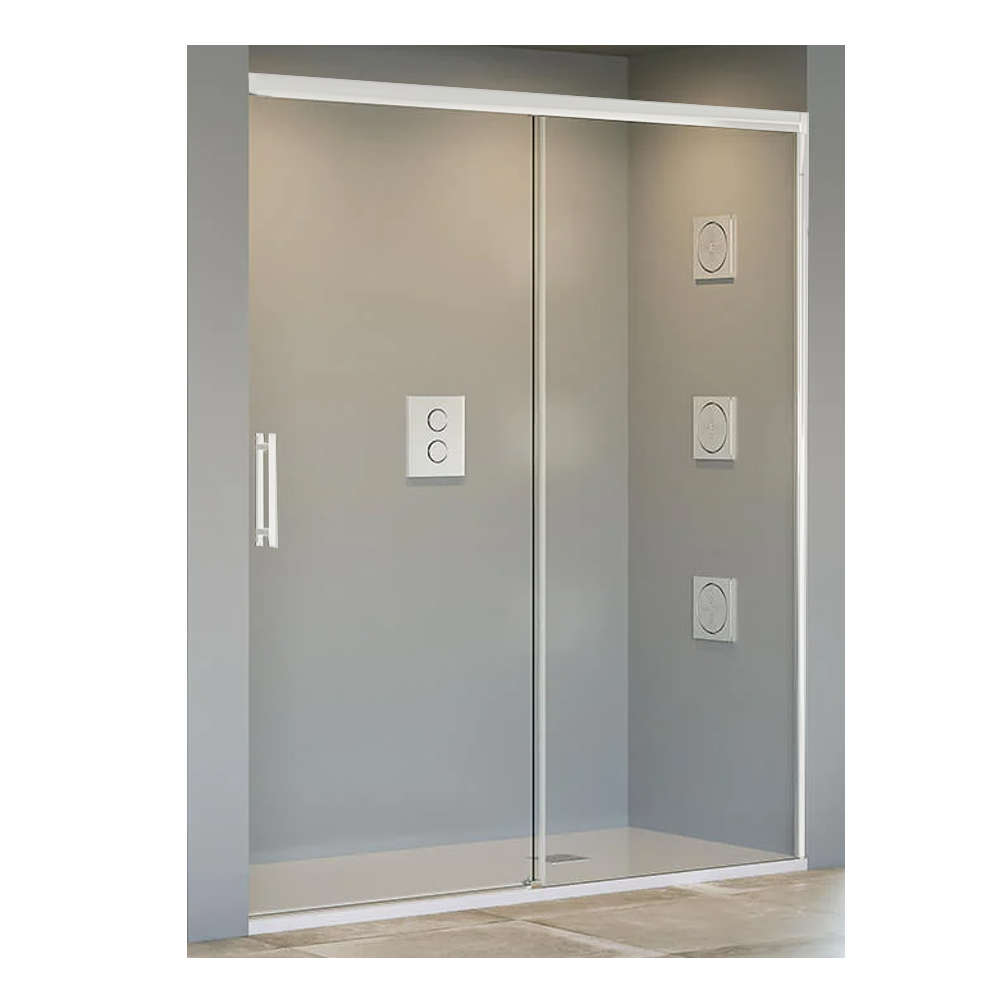 Frontal para Ducha Tuvalu 1950 mm Perfil Blanco V.Transparente