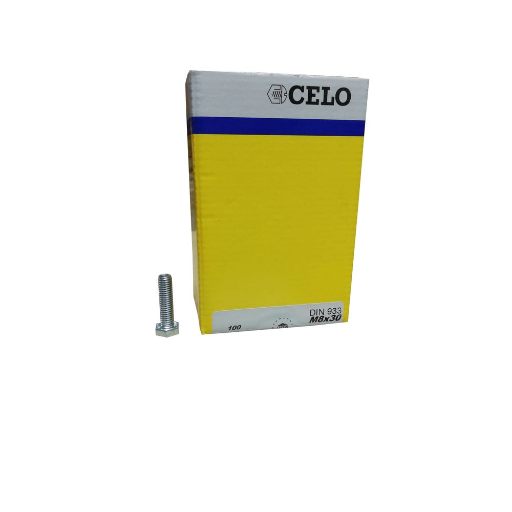 Caja de Tornillo Hexagonal Cincado de Rosca Métrica DIN 
