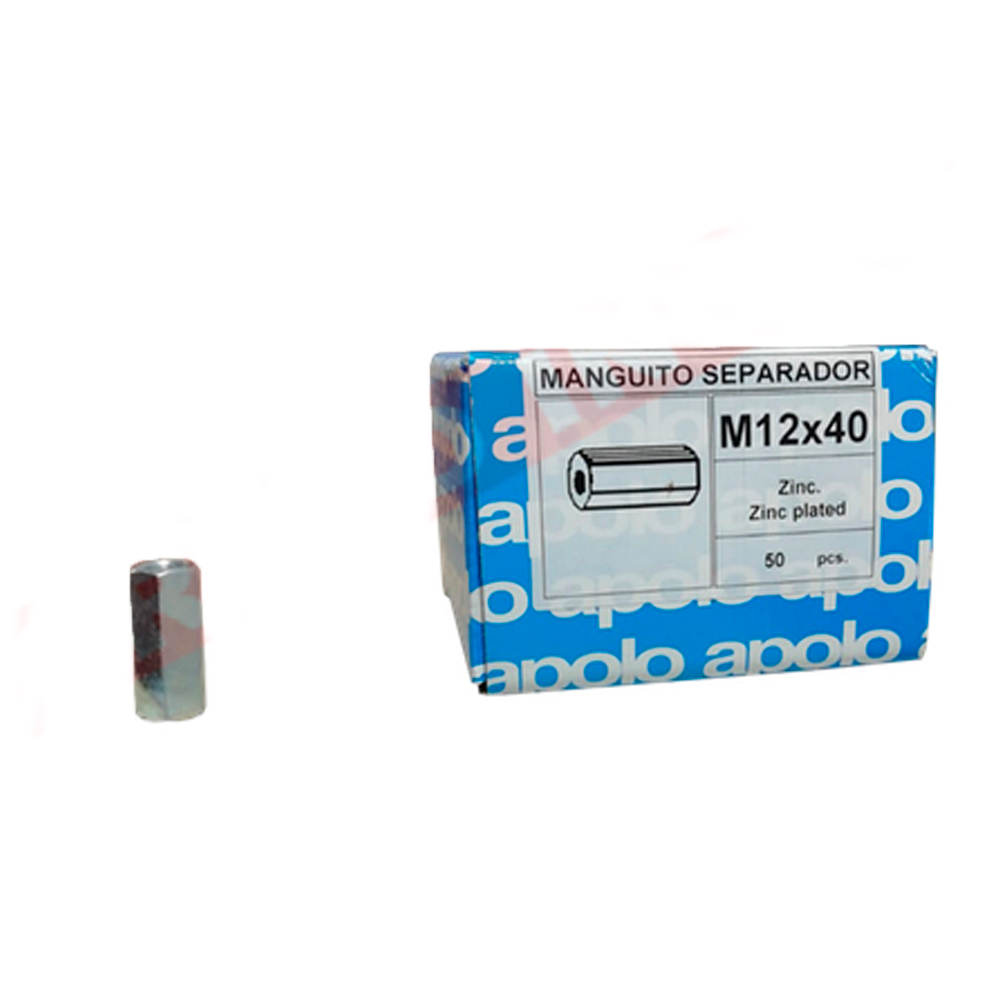 Caja de Manguito Separador Hexagonal 12 x 40