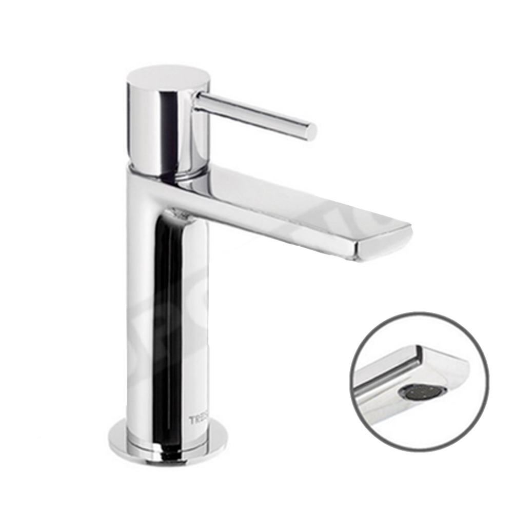 Monomando de lavabo Max-Tres cromado con maneta de Cuerpo Plano Ref. 06210302