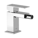 Monomando de Bidé Cuadro-Tres Cromado con Maneta Ref.00612001
