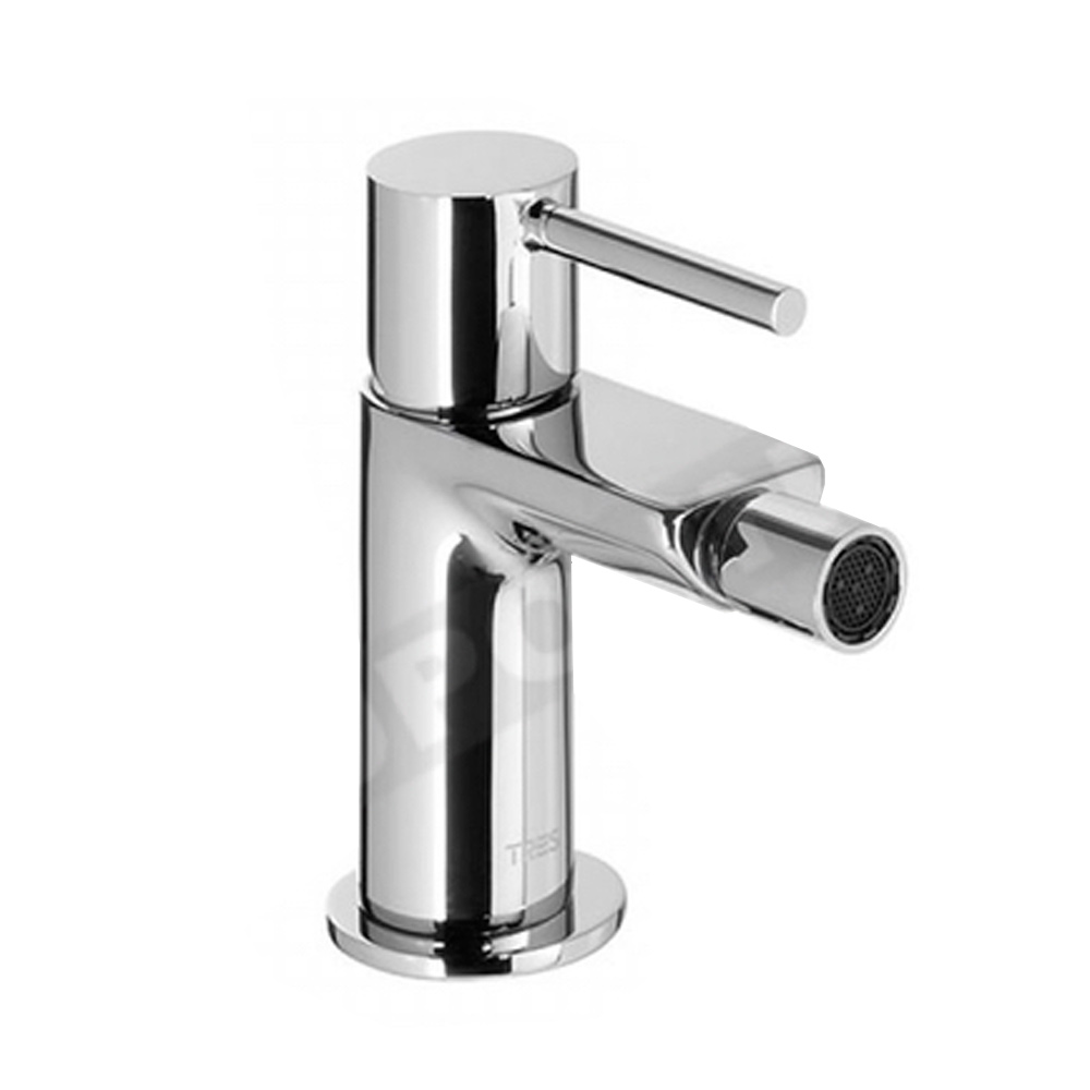 Monomando de Bidé Max-Tres Cromado con Maneta de Cuerpo Plano Ref.06222001