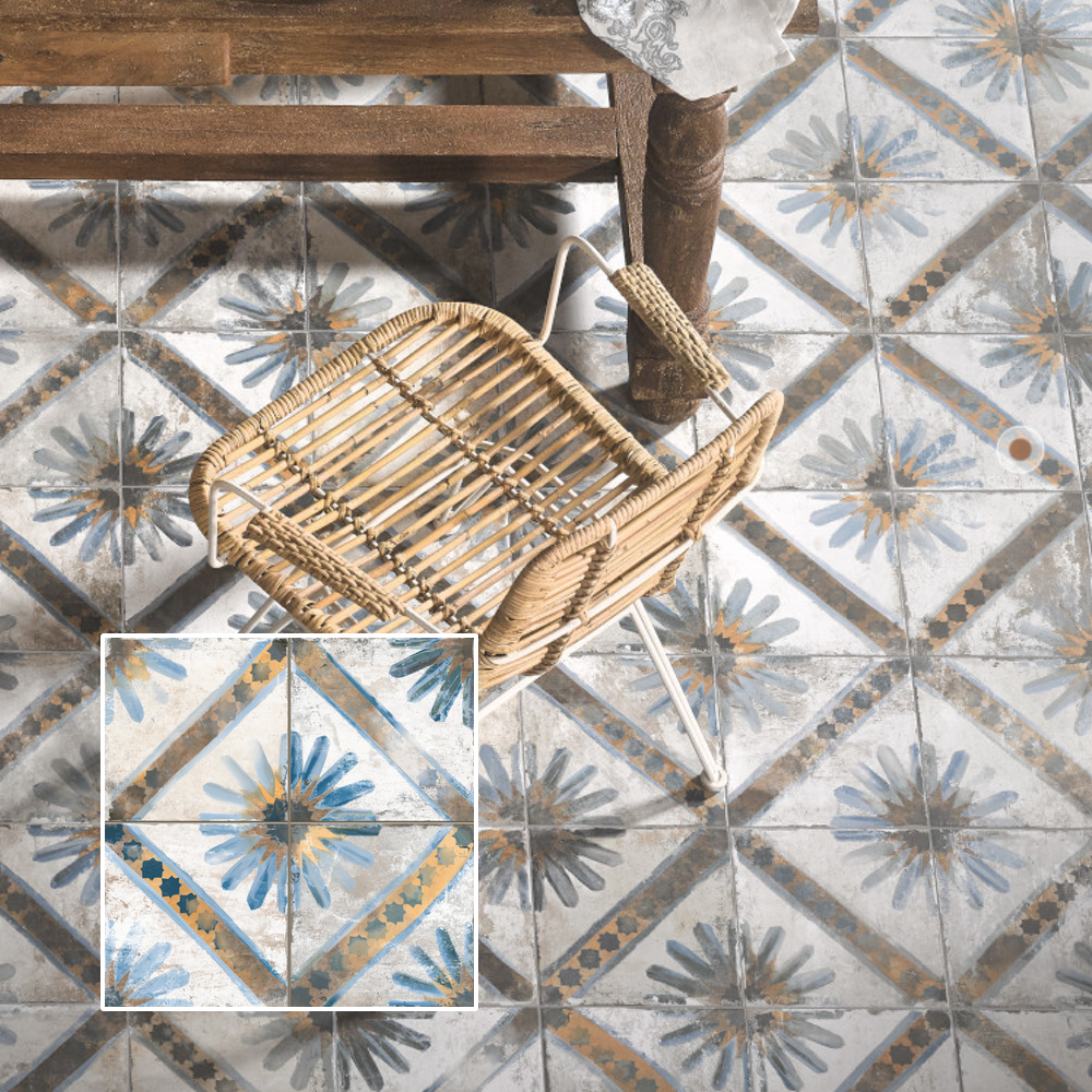 Caja Marrakech blue 45*45 (1 m2)