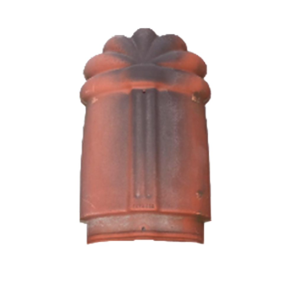 Final de Cumbrera Teja Mixta roja envejecida