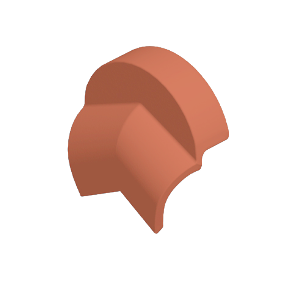 Tapón Curvo Teja Mixta Roja