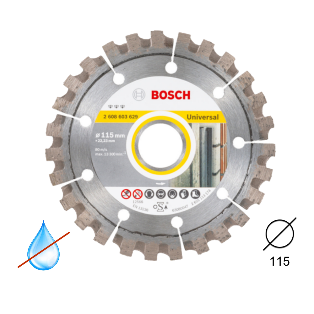 Disco de Corte de Diamante Universal 115x2,2x12mm