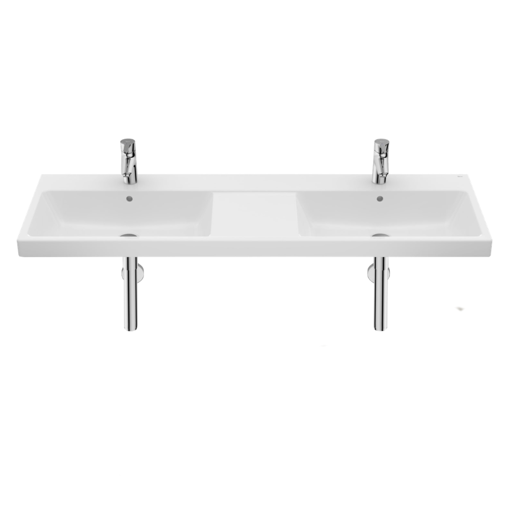 Lavabo The Gap Blanco Doble Mural 1400x460x175