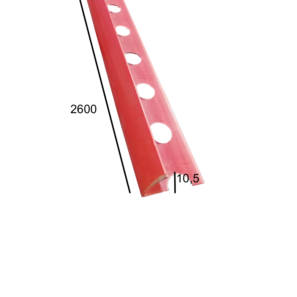 Junquillo PVC Abierto Liso 15 mm